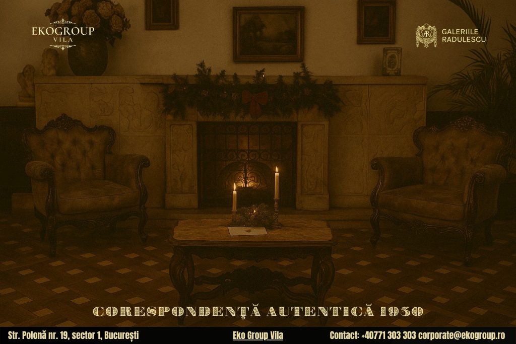 Scrisoare de Craciun în epoca interbelică: Crăciunul anilor ’30 la Eko Group Vila dezvăluie farmecul unei tradiții uitate